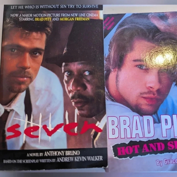 Lot of 5 Brad Pitt Books- Movie Tie-In- Seven- Sleepers- A River Runs Through It - Picture 4 of 16